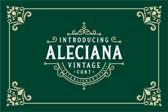 Aleciana: A Retro Serif Font for Editorial Design