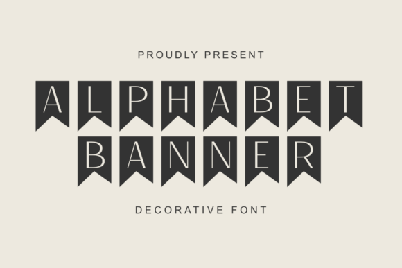 Alphabet Banner: A Decorative Display Font for Campaigns