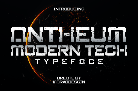 Antheum: A Futuristic Font for Modern Business Branding