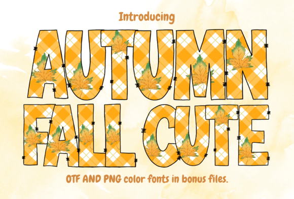 Autumn Fall Cute: A Playful Decorative Font for Marketers