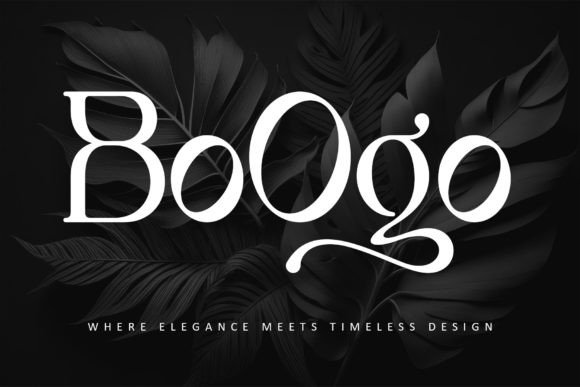 Boogo: A Bold Serif Font for Professional Branding