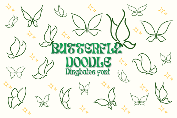 Butterfly Doodle: A Fun Dingbats Font for Campaigns