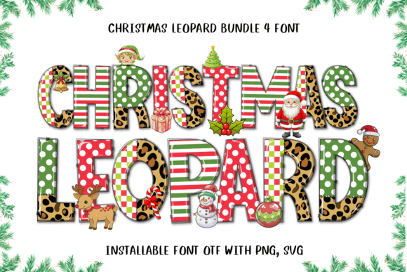 Christmas Leopard: A Wild Holiday Typeface for Branding