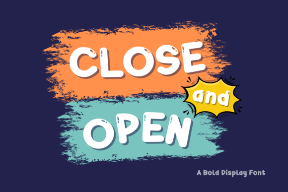 Close Open: A Bold Display Font for Campaigns