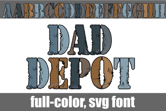 Dad Depot: A Bold Color Font for Web Design