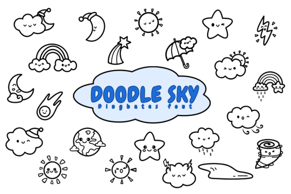 Doodle Sky: A Playful Display Font for Creative Campaigns