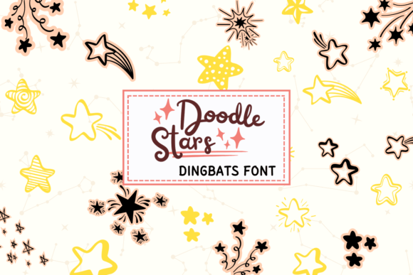 Doodle Stars: A Cute Dingbat Font for Your Brand