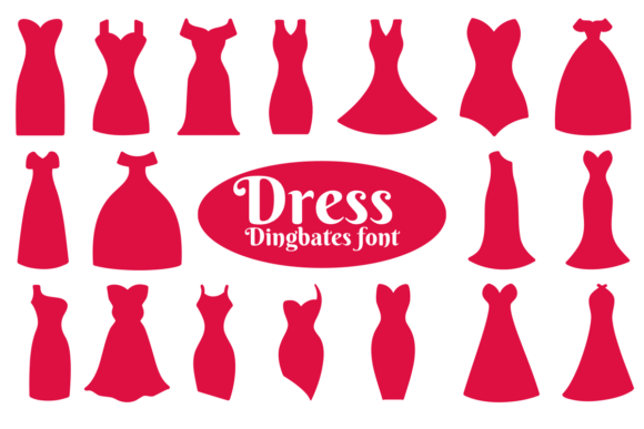 Dress: A Sketch Style Dingbats Font for Campaigns