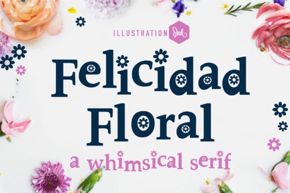 Felicidad Floral: A Hand-Crafted Serif for Brands