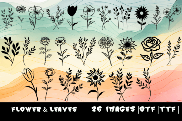 Flower Leaves: A Floral Font for Natural Branding