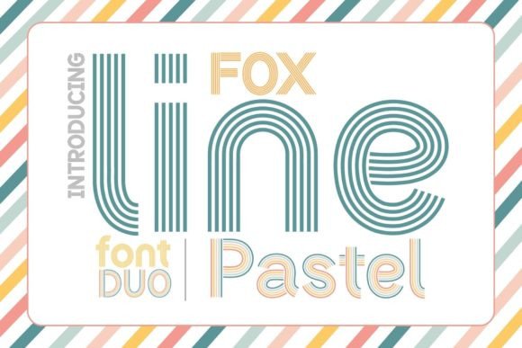 Fox Line: A Vibrant Color Font for Modern Branding