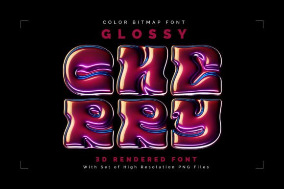 Glossy Cherry: A 3D Color Font for Bold Branding