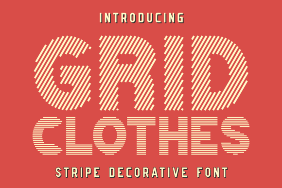 Grid Clothes: A Bold Decorative Font for Branding