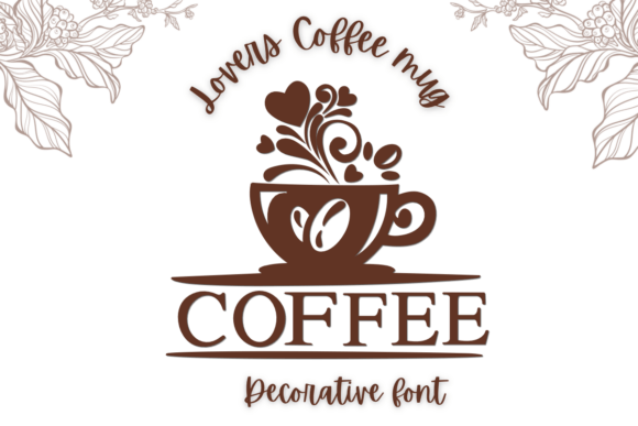 Lovers Coffee Mug: A Decorative Font for Storytelling
