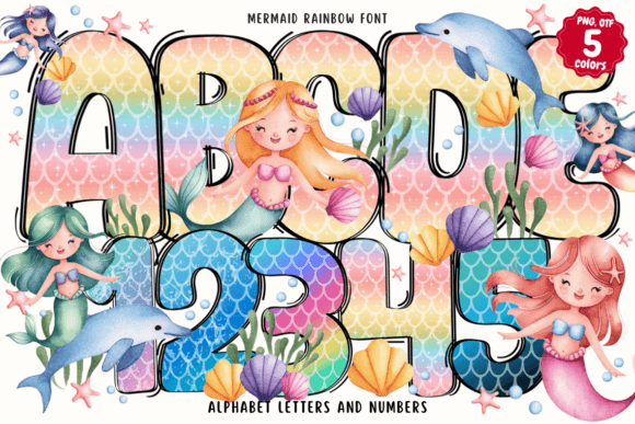 Mermaid Rainbow: A Magical Color Font for Web Design
