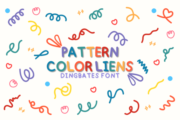 Pattern Color Lines: A Playful Dingbat Font for Makers