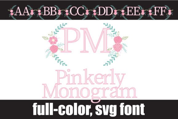 Pinkerly Monogram: A Flourished Serif for Editorial Design