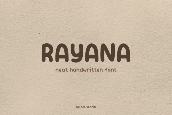Rayana: The Neat Handwritten Font for Modern Marketers