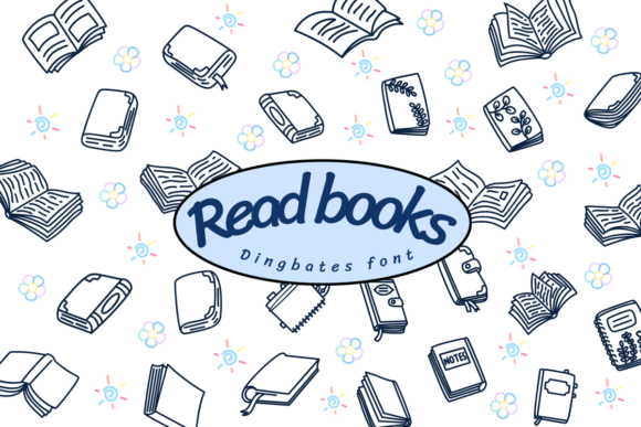 Read Books: A Charming Dingbat Font for Makers