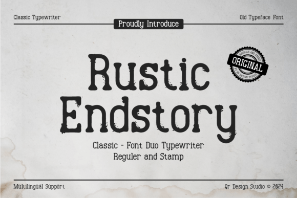 Rustic Endstory: A Vintage Serif Font for Web Design