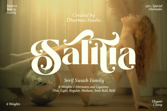 Salitia: A Modern Serif Font for Bold Branding