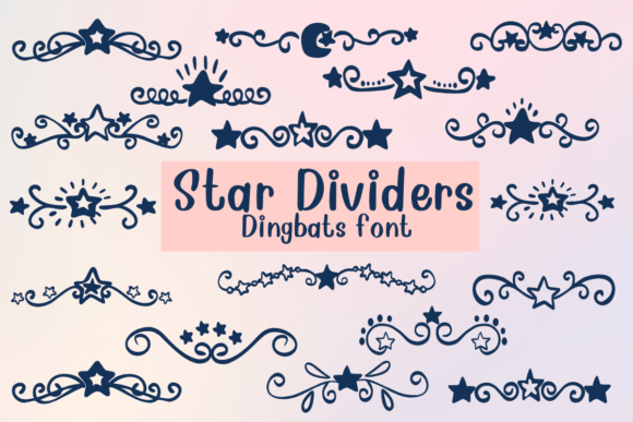 Star Dividers: A Decorative Dingbat Font for Marketers