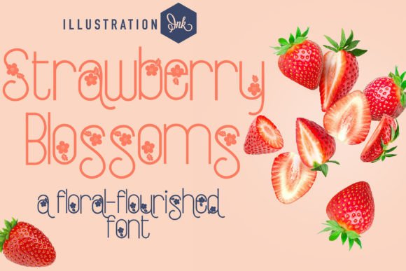 Strawberry Blossoms: A Whimsical Font for Branding