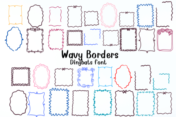 Wavy Borders: A Decorative Dingbat Font for Editors